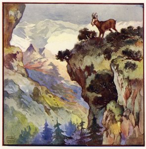 Herhangi bir şansım olması için başımın yaklaşık iki bin fit yukarısındaki muazzam bir kayalığın tepesinde olmalıyım (renkli taş) by John Edwin Noble