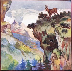 Herhangi bir şansım olması için, başımın yaklaşık iki bin fit üzerinde, muazzam bir kayalığın tepesinde olmalıyım (renkli taş) by John Edwin Noble
