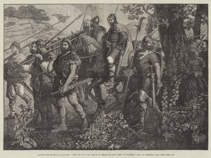 Harold Ordusu önünde yürüyen Kent adamları by John Evan Hodgson