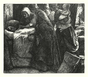 Burleigh Lordu (gravür) by John Everett (after) Millais