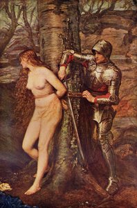 A Knight-errant - Figure of chivalric romance literature, illustration from 