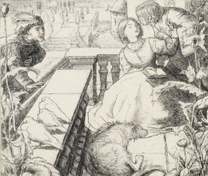 Uyuyan Saray, 19. yüzyılın sonlarında by John Everett Millais