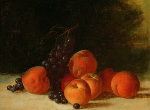 Üzüm ve Şeftali ile Natürmort, 1845 dolayları (tuval üzerine yağlı boya)