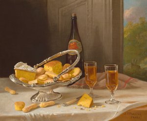 Gümüş Pasta Sepetli Natürmort, 1866.