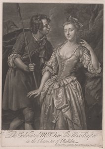 Ünlü Bayan Clive, rahmetli Bayan Rafter, Philida karakterinde by John Faber the younger