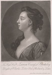 Çok Saygıdeğer Louisa Berkeley Kontesi, Richmond ve Lenox Dükü Charles Lenox'un kızı