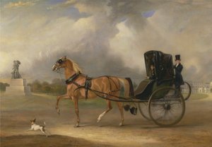 William Massey-Stanley Cabriolet'ini Hyde Park'ta sürüyor