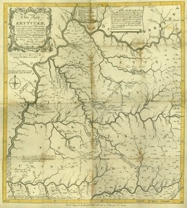 Kentucke Haritası..., Henry D. Pursell tarafından oyulmuş, T. Rook, Philadelphia, 1784 tarafından basılmıştır.