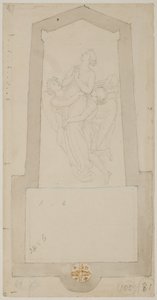 İki Melek Tarafından Yükseltilen Ayrılmış Bir Ruh by John Flaxman