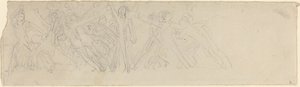 Antik Savaş Sahnesi (?) by John Flaxman