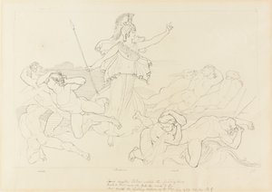 Athena ve Rüzgarlar by John Flaxman