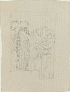Kapıdaki Dilenciler (Yarborough Anıtı Çalışması) by John Flaxman