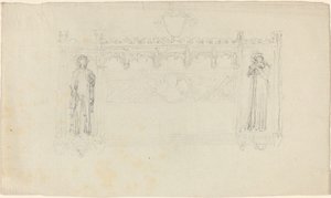 Simcoe Anıtı, Exeter Katedrali için Tasarım by John Flaxman