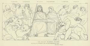 Furies, Cerberus, Pluto, Proserpine, Harpies, Ölüm by John Flaxman