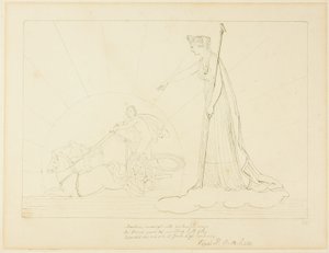 Juno Güneşin Batışına Eşlik Ediyor by John Flaxman