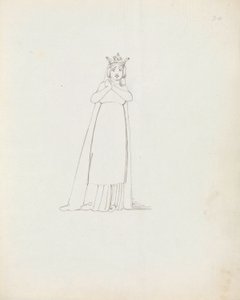 Bayan Siddons Constance, 1783 olarak (kalem, mürekkep ve kağıt üzerinde yıkama) by John Flaxman