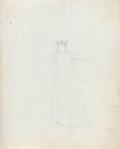 Bayan Siddons Constance, 1783 olarak (kalem, mürekkep ve kağıt üzerinde yıkama) by John Flaxman