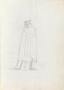 Bayan Siddons Constance, 1783 olarak (kalem, mürekkep ve kağıt üzerinde yıkama) by John Flaxman