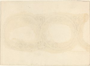 Kanatlı Kadın Figürlü Süs Bordür Tasarımı by John Flaxman