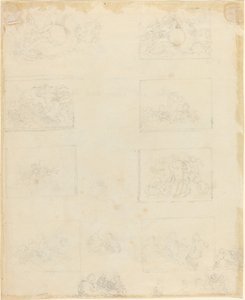 Çalışma Sayfası [recto ve verso] by John Flaxman