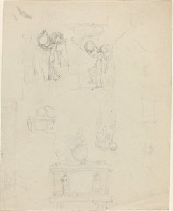 Çalışma Sayfası [recto ve verso] by John Flaxman