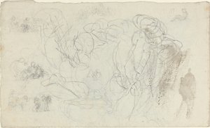 Çalışma Sayfası [recto ve verso] by John Flaxman