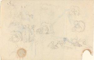 Çalışma Sayfası [recto ve verso] by John Flaxman