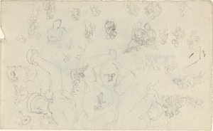 Çalışma Sayfası [recto ve verso] by John Flaxman