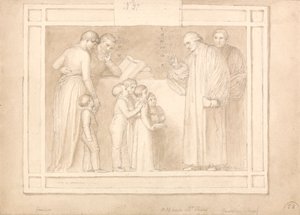 Rahip John Clowes Anıtı İçin Çalışma by John Flaxman