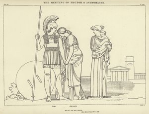 The Meeting of Hector and Andromache  by John Flaxman