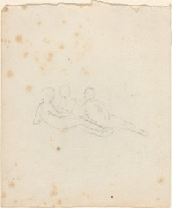 Üç Yatan Kadın Figürü by John Flaxman