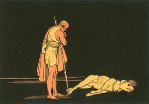Ulysses ve köpeği by John Flaxman