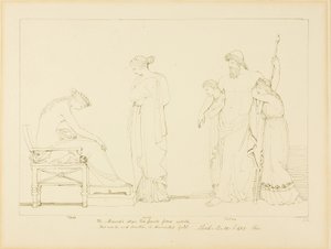 Vulcan ve Thetis by John Flaxman