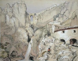 Çingeneler, Ronda, Charles Joseph Hullmandel (1789-1850) tarafından oyulmuş 