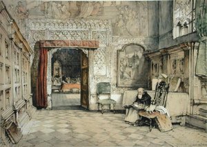 Sala Capitular, Toledo, Charles Joseph Hullmandel (1789-1850) tarafından oyulmuş 