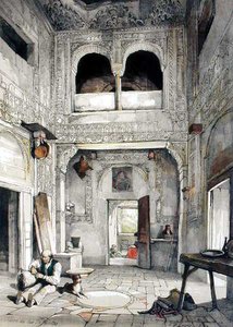 İnfantas Kulesi (Torre de las Infantas), James Duffield Harding (1798-1863) tarafından oyulmuş 