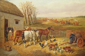 Meşgul Bir Çiftlik Bahçesi by John Frederick Herring