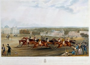 Prix du jokey club a Chantilly in 1841 Baskı John Frederick Herring (1795-1865) (ec.engl.) 1841 Collection privee by John Frederick Herring Senior