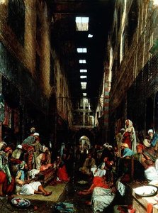 El Khan Khallil, Kahire Bezestein Çarşısı by John Frederick Lewis