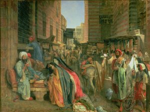 Ghooreyah Caddesi ve Camii, Kahire (panel) by John Frederick Lewis