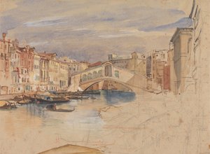 Venedik: Büyük Kanal ve Rialto by John Frederick Lewis