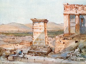 Atina. Agrippa Anıtı ve Pinacotheca by John Fulleylove