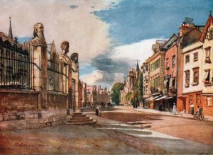 Broad Caddesi, Batıya bakış (renkli litografi)