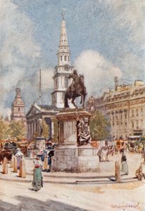 Charles I ve St. Martin-in-the-Fields Heykeli ile Charing Cross, by John Fulleylove