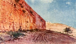 Kudüs. - Tapınak Alanının Üçlü Kapısı, 1902. by John Fulleylove