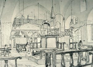 Kudüs'teki İspanyol Sinagogu - İçişleri, 1902. by John Fulleylove