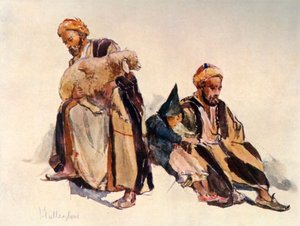 Suriye Çobanları ve Çoban Çocuk, 1902. by John Fulleylove