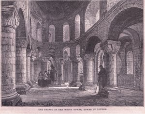 Beyaz Kule'deki Şapel, Londra Kulesi by John Fulleylove