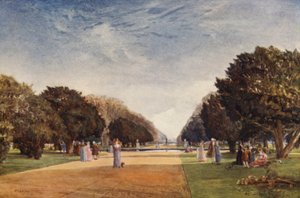 The Great Avenue, Hampton Court (renkli taş) by John Fulleylove