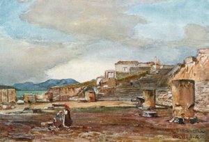 Gizemlerin Büyük Tapınağının Salonu, Eleusis by John Fulleylove